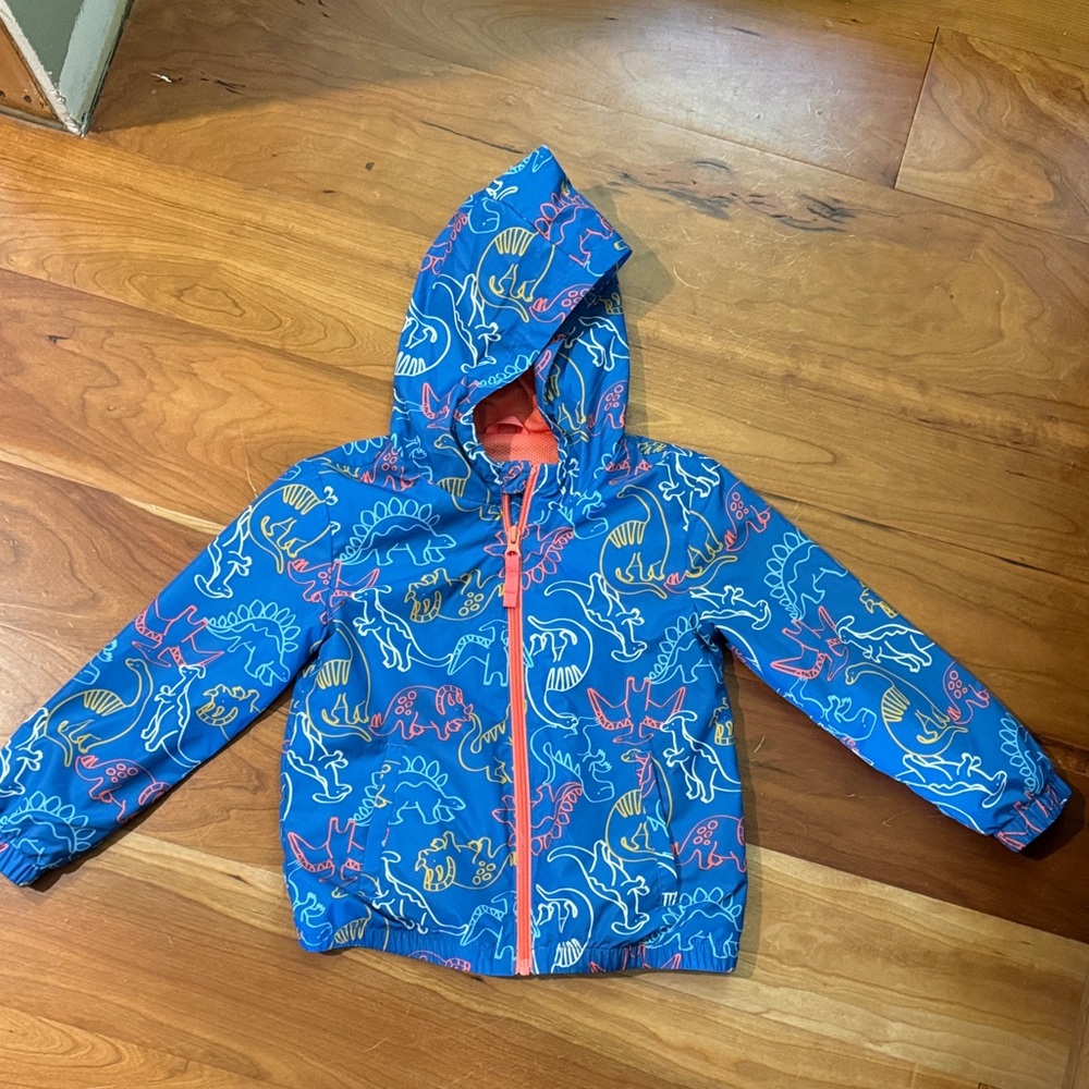 Cat and jack Kids Blue Dinosaur wind jacket